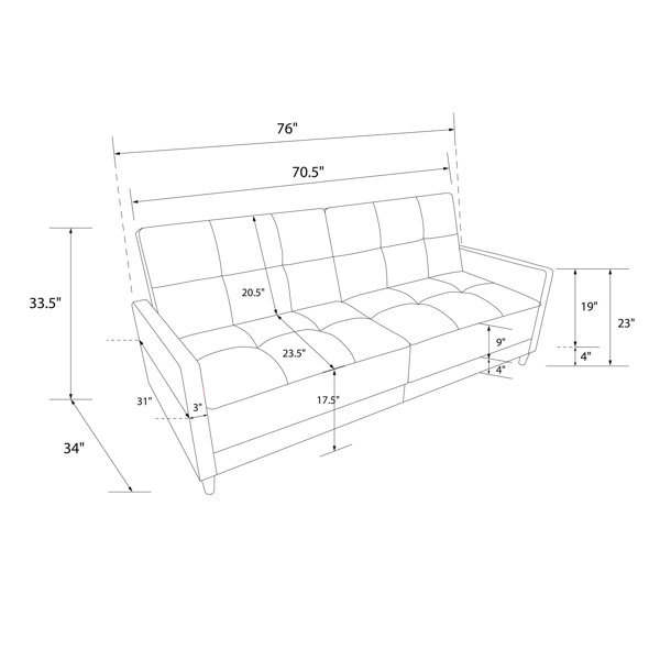 Benitez convertible deals sofa